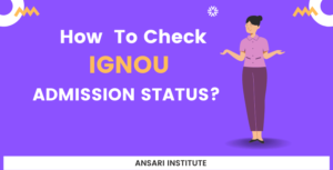 IGNOU admission status