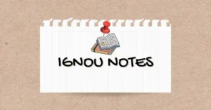 IGNOU NOTES