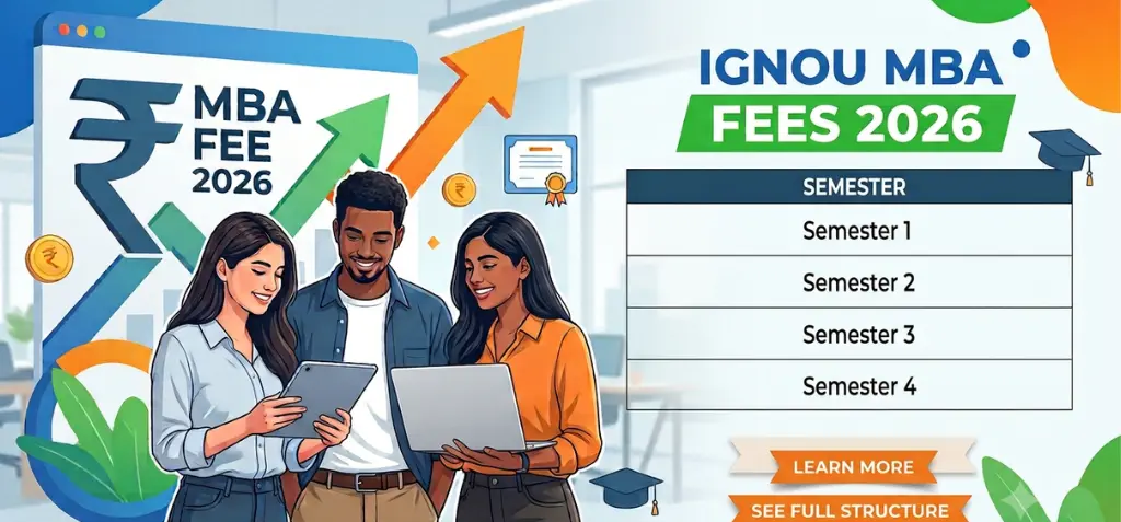 IGNOU MBA Fees 2026: Fee Structure, Admission & Other Charges 3 IGNOU MBA Semester wise Fee Structure